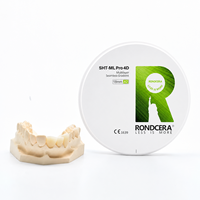 Rondcera SHT-ML Pro 4D Disque de zircone multicouche hautement esthétique pour couronne simple, zircone pré-ombrée de qualité professionnelle