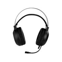 Casque Gaming Filaire Stéréo RGB 7 Couleurs Respirantes HiFi Basses pour PC, Ordinateur, Casque de Jeu Personnalisable avec Micro