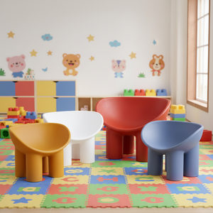 Sedia per Bambini Stile Moderno Gambe a Forma di Elefante, Lusso Leggero, in Plastica Resistente, Sicura ed Ecologica, Divano per Camera da Letto - Product Image 4