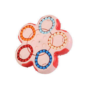ของเล่นลูกบาศก์หมุนรูปดอกไม้ สีฟ้า ชมพู เขียว ของเล่นคลายเครียดสำหรับเด็กและผู้ใหญ่ - Product Image 1