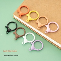 DIY Minimalistische Ronde Kleurrijke Geschilderde Kreeftgespsluiting Legering Haak Sieraden Connector Hardware Hangende Sleutelhanger Accessoires Groothandel