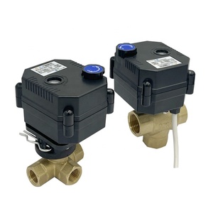 Vanne à boisseau motorisée miniature 2 voies Flomarvel FH, vente directe usine, 12V 24V PN10, port 1/2-1 pouce, prix bas - Product Image 3