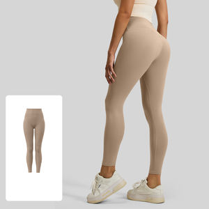 Leggings de sport en polyester durable avec taille haute et coupe ergonomique pour mouvements intenses - Product Image 1