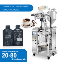 Machine d'emballage automatique de sachets de café liquide de forme spéciale 30 ml, distributeur de café liquide concentré VFFS