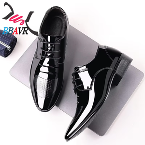 Zapatos de Oficina Formales de Hombre con Cordones, Punta Fina, de Charol Transpirable y Duradero con Entresuela de EVA/PVC/PU para Otoño - Product Image 1