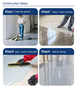 Revêtement de sol auto-nivelant en acrylique coloré avec sable, imperméable, décoratif, peinture liquide pour sols intérieurs à appliquer au pinceau - Product Image 5