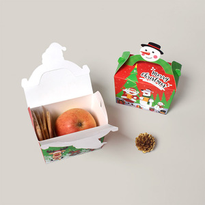 Cajas de Regalo para Galletas Navideñas, Cajas de Cartón Rojas y Verdes para Dulces, Cajas Pequeñas para Dulces, Recuerdos para Fiestas Navideñas, Contenedores de Papel para Postres - Product Image 2