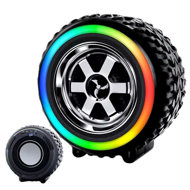 Large Capacity Portable Wireless for Bluetooth Speaker HiFi Subwoofer Stereo Sound Long-Lasting Endurance for Sharp Car Wheel