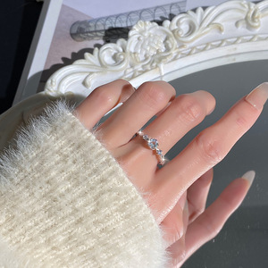 9 Elegant 4mm Round Cut Natural Stone <b>Rings</b> Adjustable 925 Sterling Silver <b>Girls</b> Daily Wear Minimalist Jewelry Holiday Gift - Product Image 4
