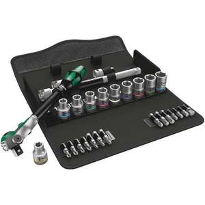WERA - 05004076001 1/2'' Speed <b>ratchet</b> and metric <b>socket</b> set (28 pcs.) - EAN 4013288173874 <b>RATCHET</b> AND <b>SOCKET</b> SETS 1/2" - Product Image 1