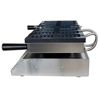 Machine professionnelle à gaufres en forme de bâtonnets de crème glacée, 6 empreintes carrées, revêtement antiadhésif, équipement pour snacks