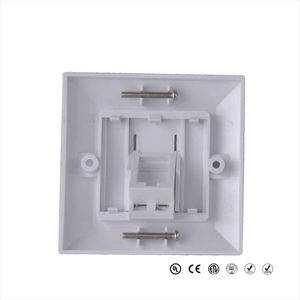 แผ่นปิดหน้าตู้ติดผนัง RJ45 ขนาด 86x86 มม. แบบ UK ทนแรงกระแทกสูง ผลิตจากพลาสติกหน่วงไฟ รองรับพอร์ตเครือข่าย Cat6 หนึ่งหรือสองพอร์ต ยี่ห้อ GLGW - Product Image 4