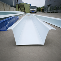 Gouttière de toit industrielle en PRV (polymère renforcé de fibres de verre) imperméable et ignifuge – Durable et résistante à la chaleur pour serres et entrepôts