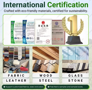 Ensemble de <span class=keywords><strong>table</strong></span> à manger ronde en bois massif haut de gamme pour <span class=keywords><strong>6</strong></span> <span class=keywords><strong>personnes</strong></span>, <span class=keywords><strong>table</strong></span> de <span class=keywords><strong>cuisine</strong></span> minimaliste au design contemporain - Product Image 4