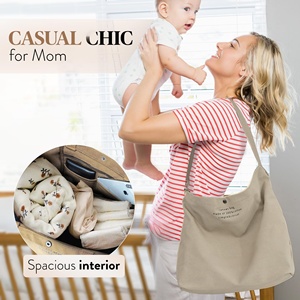 New Arrival Custom Logo One-shoulder Shopping <b>Bags</b> Letter Cotton <b>Canvas</b> Tote <b>Bag</b> for Grocery Crossbody Messenger - Product Image 2