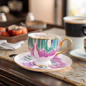 Wholesale Luxury Designer <b>Dinnerware</b> <b>Set</b> Bone China Porcelain Dinner Plates Coffee Cup & Saucer with Cup Kit for Home Use - Product Image 5