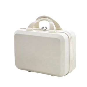 Bolsa de <span class=keywords><strong>Maquillaje</strong></span> Portátil de 14 Pulgadas con Cierre, Mini Maleta Rígida con Correa de Fijación, Bolsa <span class=keywords><strong>para</strong></span> Cosméticos - Product Image 6