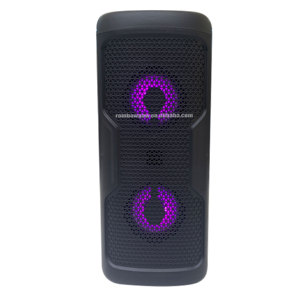 Altavoz Portátil Karaoke KTS-2222 con Luces de Colores, Doble Subwoofer de 3 Pulgadas, Altavoz para Fiestas con Bluetooth, USB, TF, FM, MP3 y Micrófonos Inalámbricos - Product Image 3
