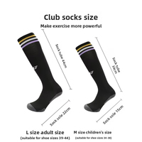 Chaussettes de football professionnelles d'été, modèle Barcelone, Real Madrid, Manchester City, avec semelle en tissu éponge, pour matchs de club ; style Coupe d'Europe, en tissu éponge, ODM