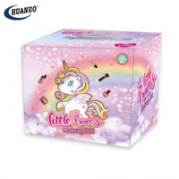 Cosmétiques Princesse Non Toxiques et Sûrs, Boîte de Maquillage à 2 Niveaux, Ensemble de Nail Art, Cadeau pour Enfants, Trousse de Maquillage pour Filles avec Pinceau
