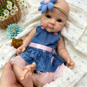 ตุ๊กตาเด็กเกิดใหม่ Bettie ทำมือจากซิลิโคนทั้งตัว ขนาด 12/16 นิ้ว ตาเปิด น่ารัก สัมผัสเหมือนจริง มีน้ำหนัก  พร้อมผมสั่งทำพิเศษ จากโรงงาน - Product Image 1