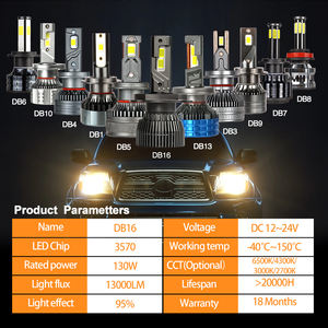 Usine en gros haute Performance nouveau 24V 130W 6000K Aviation aluminium 13000LM voiture Type d'ampoule phares LED à bas <span class=keywords><strong>prix</strong></span> - Product Image 6