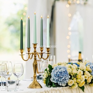 Red Pillar <b>Candles</b>-10 Inch Dripless Unscented Flameless <b>Dinner</b> <b>Candle</b>-Paraffin Wax Cotton Wicks 8 Hour Burn Christmas Easter - Product Image 5