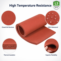 Panneau en mousse de silicone à cellules fermées pour isolation thermique