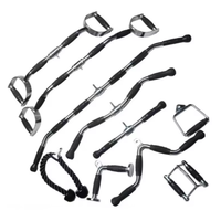 Équipement durable Gym Fitness Triceps Appuyez sur les poignées de barre avec poignées en caoutchouc pour la musculation