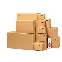 Boîte d'expédition express en carton semi-haute pour e-commerce, 1-12 unités, extra-résistante, pour logistique, petite boîte en carton