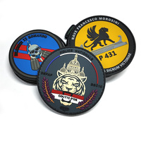 Patch personnalisé en PVC souple 2D/3D, étiquette thermocollante ou à coudre, badge, accessoire de mode