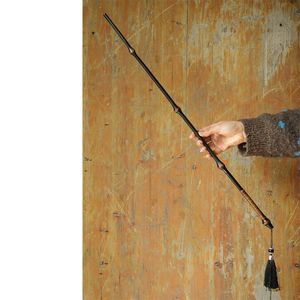 Fouet et racine de bambou, bambou naturel ancien et massif, pointeur et règle, artisanat en bambou fait main pour manipuler et jouer. - Product Image 1