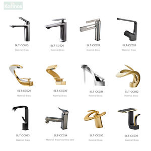 Grifo de Cascada de Diseño Moderno de un Solo Orificio, Grifo de Baño de Sobremesa con una Sola Manija para Hotel, Latón sin Plomo, Cartucho Cerámico - Product Image 3