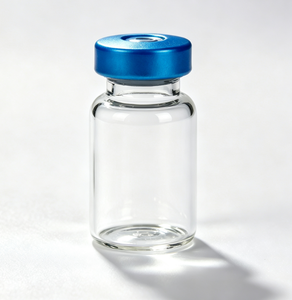 Mini Frascos de Almacenamiento Transparentes de Borosilicato con Tapas Abatibles de Aluminio Azul, Botellas de Vidrio Vacías con Cuello Prensado - Product Image 6