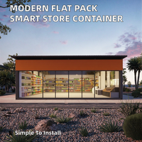 Conteneur de supermarché/épicerie moderne préfabriqué en panneaux sandwich de 20 pieds, facile à installer