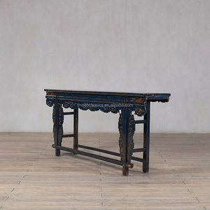 Mesa de Altar Longa de Madeira Sólida Reciclada Vintage, Mobiliário Antigo de Luxo Chinês para Uso em Casa ou Villa - Product Image 5