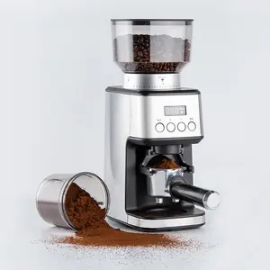 घरेलू पोर्टेबल बिजली कॉफी बीन की चक्की स्टेनलेस स्टील शंक्वाकार गड़गड़ाहट कॉफी बनाने की मशीन