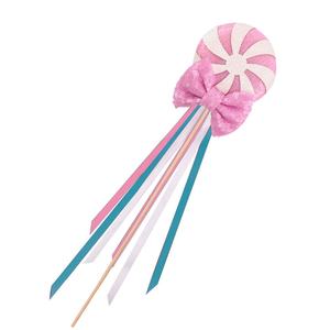 Varita de hada brillante con lentejuelas rojas y verdes para niños, diseño de trébol irlandés, para fiestas de Navidad 2026 - Product Image 5