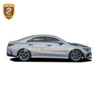 Kit carrosserie en fibre de carbone sèche style Commas pour Mercedes Benz CLA35 AMG W118 : Lame avant, jupes latérales, pare-chocs arrière, aérations arrière