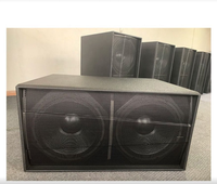 Caisson de basses professionnel PA B-218 double 18 pouces, 1600W en continu, 3200W de puissance de crête, 30Hz-200Hz