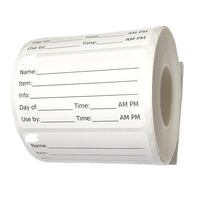 500 autocollants adhésifs effaçables et réutilisables à décoller et nettoyer, surface inscriptible (papier dissolvable) pour la préparation des repas, sans résidus de colle, sans huile d'olive