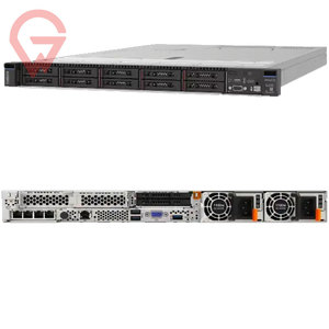 Serveur rack 1U ThinkSystem SR645 V3, double processeur, 24x DDR5 6400 MHz, 6 To SAS SATA pour la virtualisation de centre de données Lenovo - Product Image 1