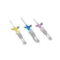 Aiguille de seringue intraveineuse vétérinaire stérile jetable écologique 22G 24G 26G avec ailettes et cathéter pour lapin et animaux