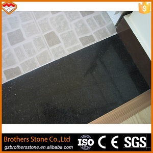 Haute qualité pas cher Inde noir galaxie noir or granit carrelage poli noir granit cuisine comptoir - Product Image 2