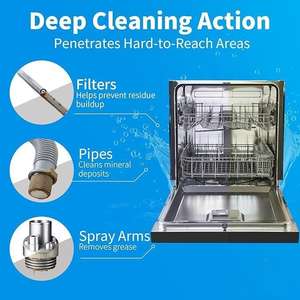 Deodorante lavapiatti monouso ecosostenibile per rimozione calcare naturale deodorante per pulizia profonda cialde per lavaggio - Product Image 3