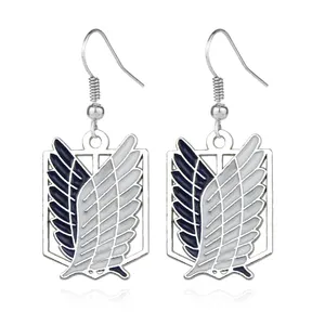 The New Animation surrounding Attack On Titan Wings Of Liberty Investigative Corps Logo Earrings
