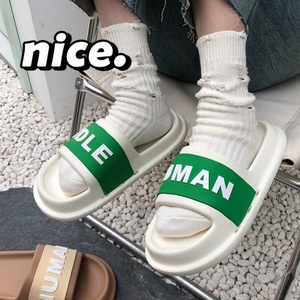 Custom Text Slide Sandals Personalized Word Print Thick Sole Slippers <b>Soft</b> EVA Cloud Slides Summer Beach Non Slip Outdoor <b>Shoes</b> - Product Image 2
