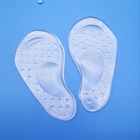 Coussinets de massage transparents en GEL pour femmes, soutien de la voûte plantaire, soulagement de la douleur, demi-semelles antidérapantes pour talons hauts et sandales, coussinets d'avant-pied