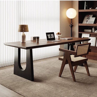 Bureau d'ordinateur en bois massif de style nordique, durable et écologique, table d'écriture minimaliste pour le bureau à domicile et l'étude dans les petits espaces