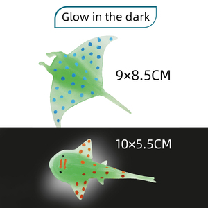 Jouet modèle d'animal marin en TPR à haute simulation, effet magique, changeant de couleur selon la température, luminescent dans le noir, pour le plaisir des enfants, vente en gros - Product Image 3